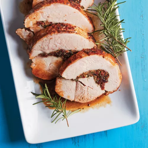 Cranberry and Herb&ndash;Stuffed Turkey Breast
