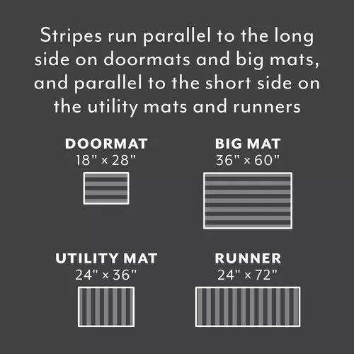 Chilewich Basketweave Floor Mat, Khaki