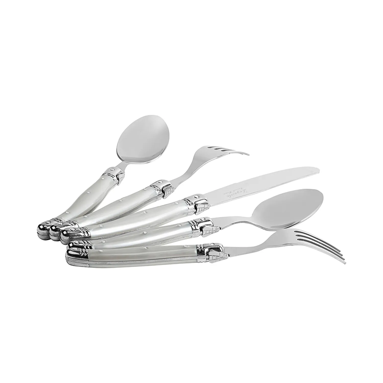 French Home Laguiole Stainless Steel Flatware, 20-Piece Set