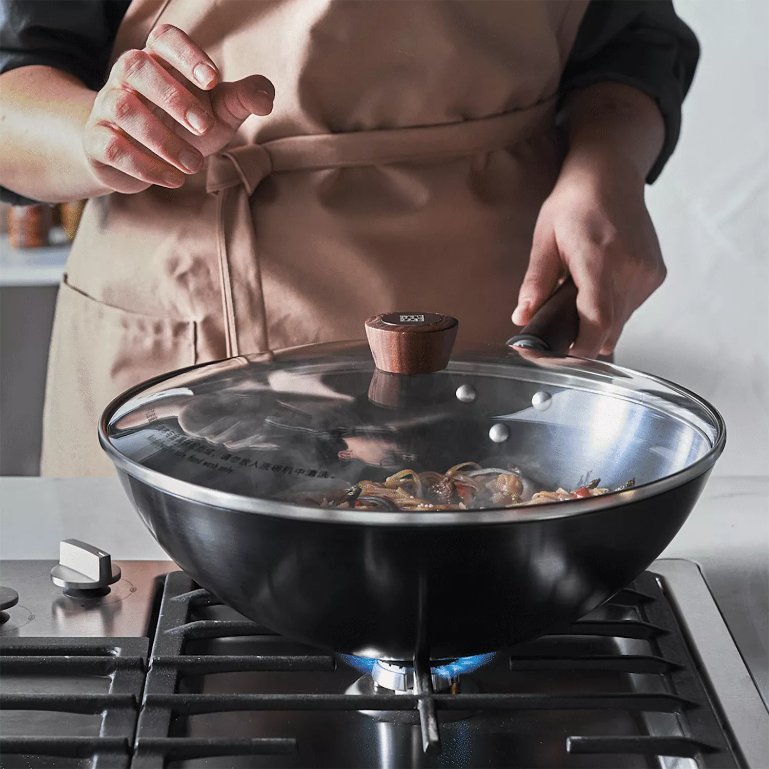 Induction wok cooking : r/carbonsteel