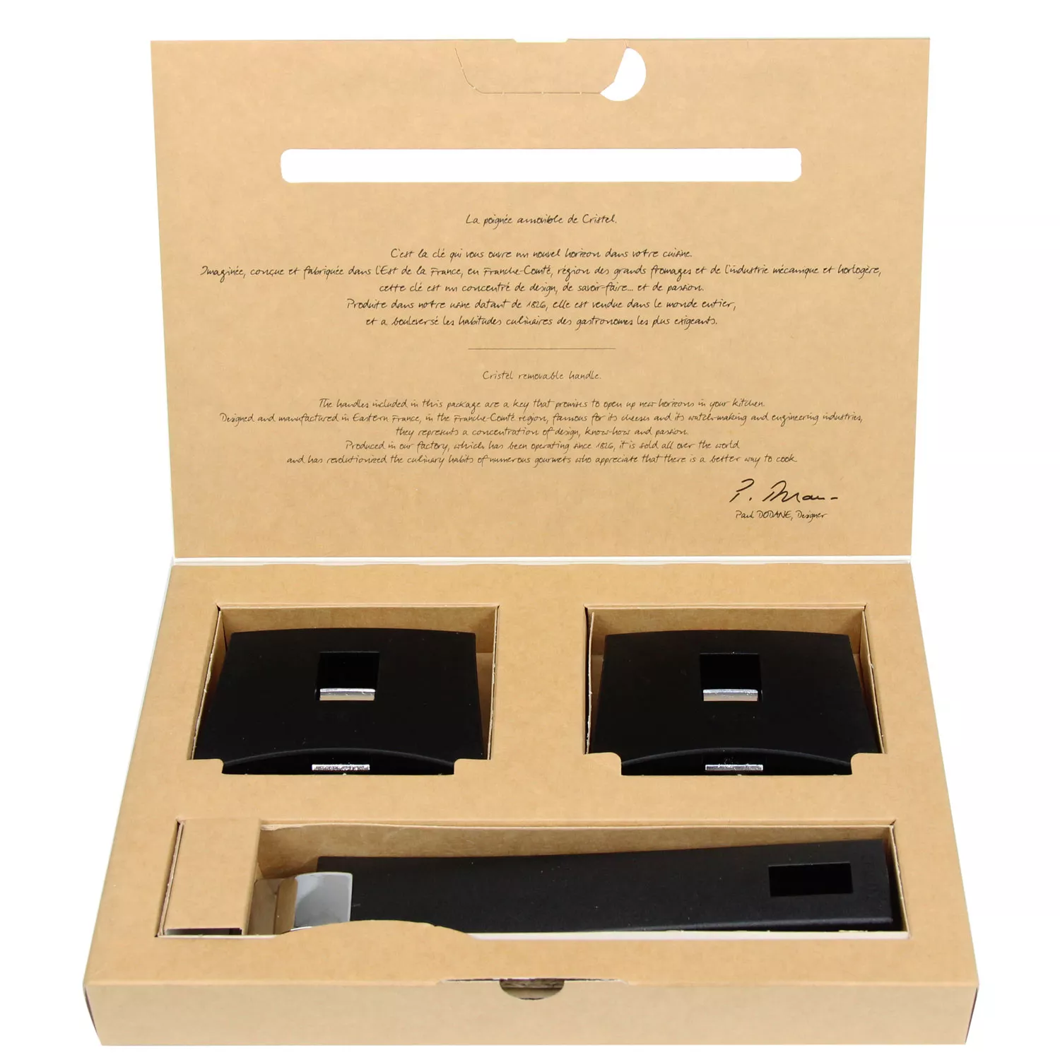 Cristel Strate Detachable, Interchangeable Handles, Set of 3