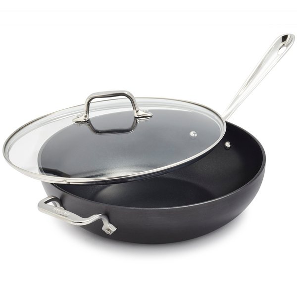 All-Clad Essentials Nonstick Skillet Set, 4-Piece, Grey ＆ HA1