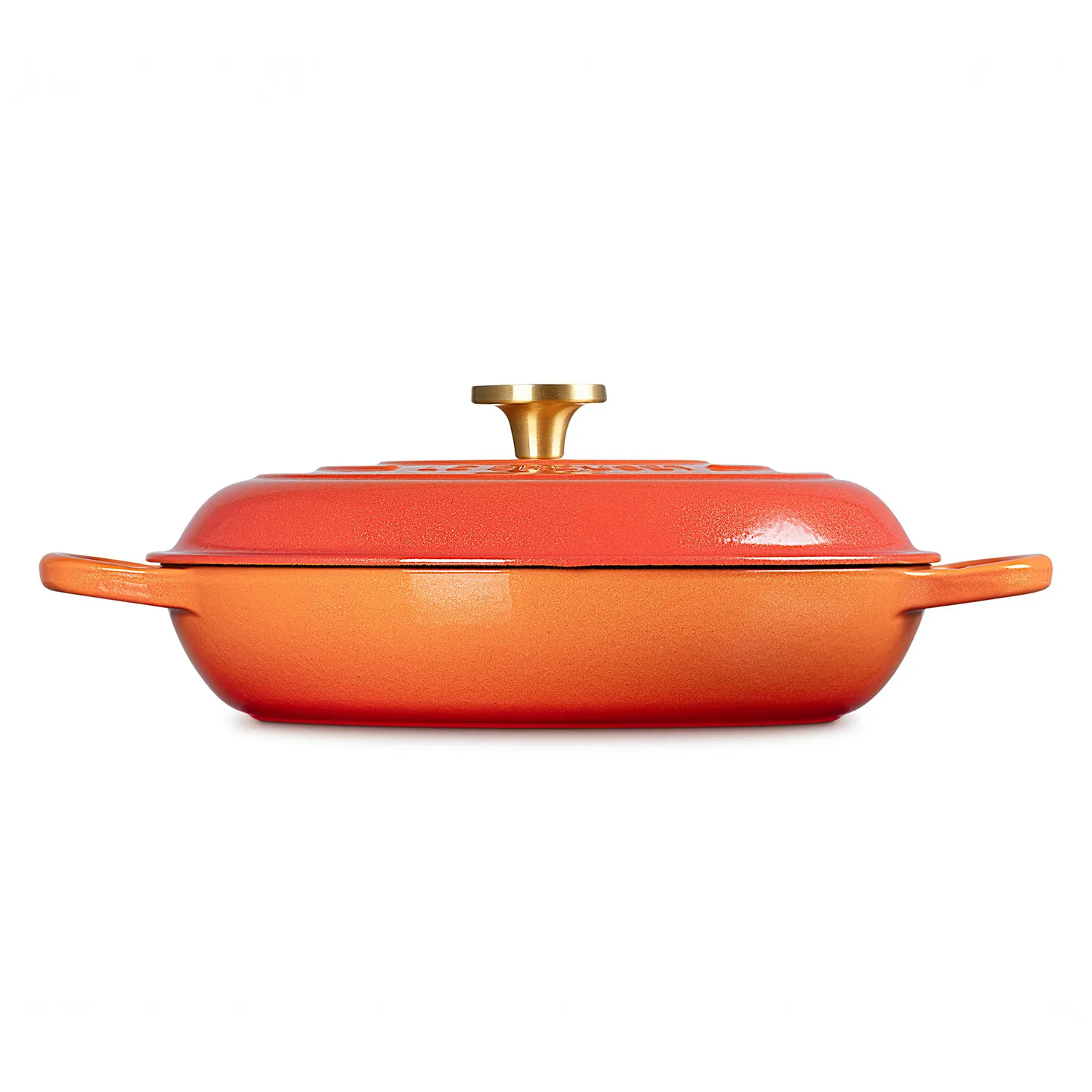 Le Creuset Signature Flamme Dorée Braiser, 3.5 qt.
