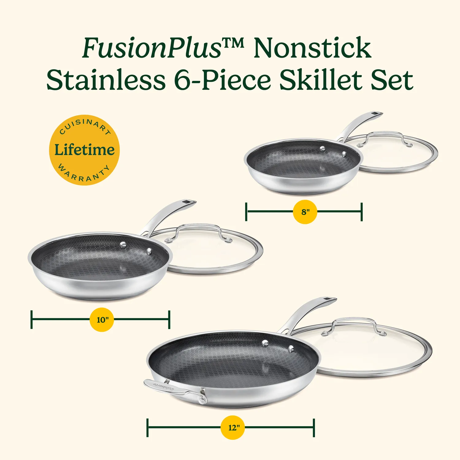 Cuisinart FusionPlus 6-Piece Skillet Set