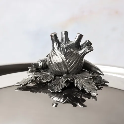 Ruffoni Opus Prima Hammered Stainless Steel Casserole, 4 qt.