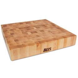 John Boos Maple End-Grain Square Cutting Boards, 3" Thick  