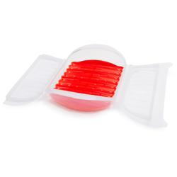 L&#233;ku&#233; 1&#189;-qt. Clear Steamer Case with Tray + Free Cookbook