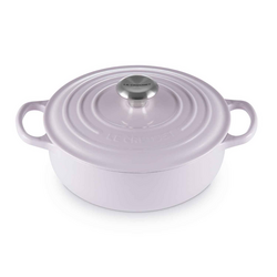 Le Creuset Signature Round Sauteuse with Lid, 3.5 qt. Cooks and cleans like dream!  Enameled finish inside perfect for vegan non oil cooking