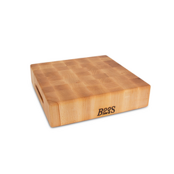 John Boos Maple End Grain Cutting Board Square, 1.75" Thick  As with any Boos Blocks, follow the regular care & maintenance instructions