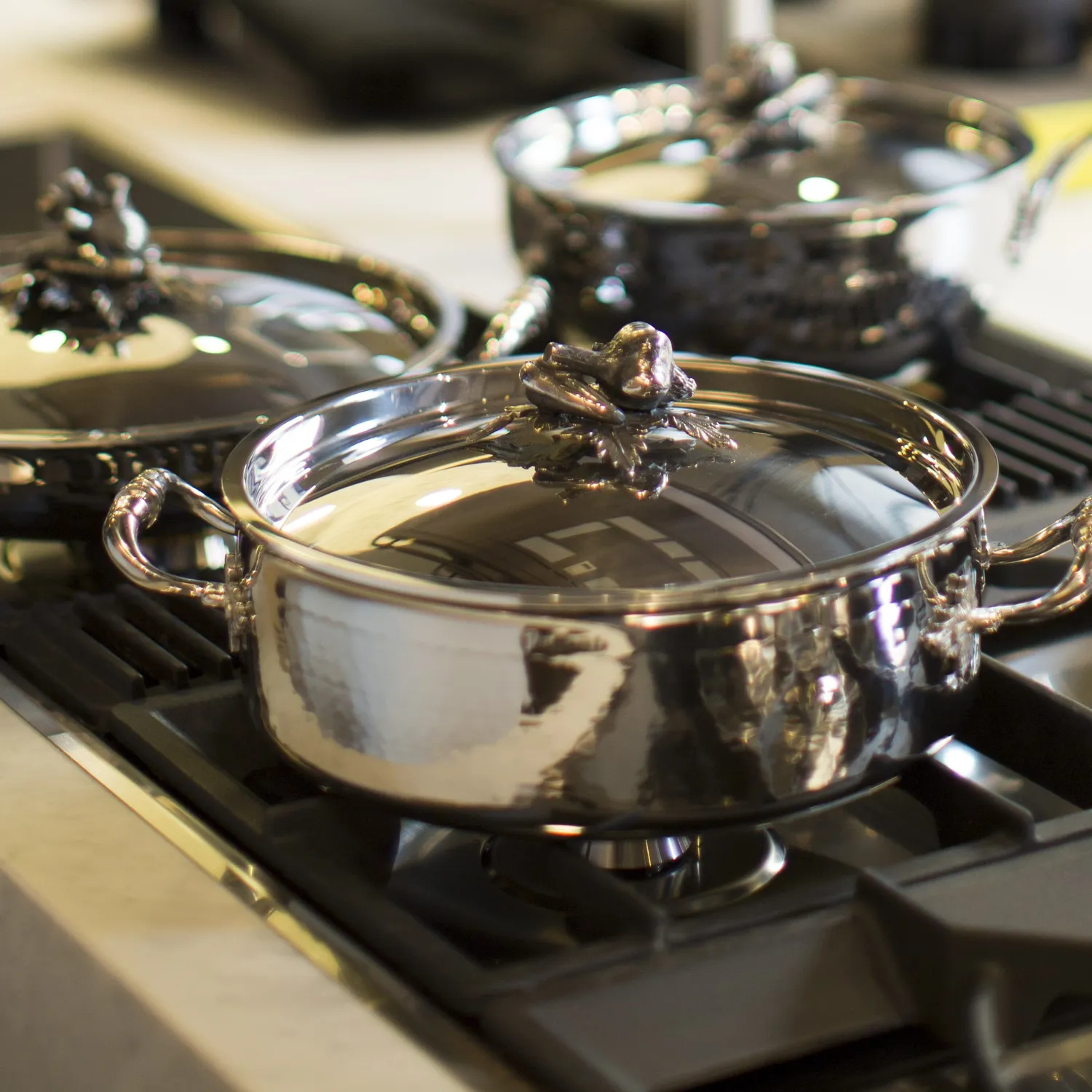 Ruffoni Opus Prima Hammered Stainless Steel Braiser