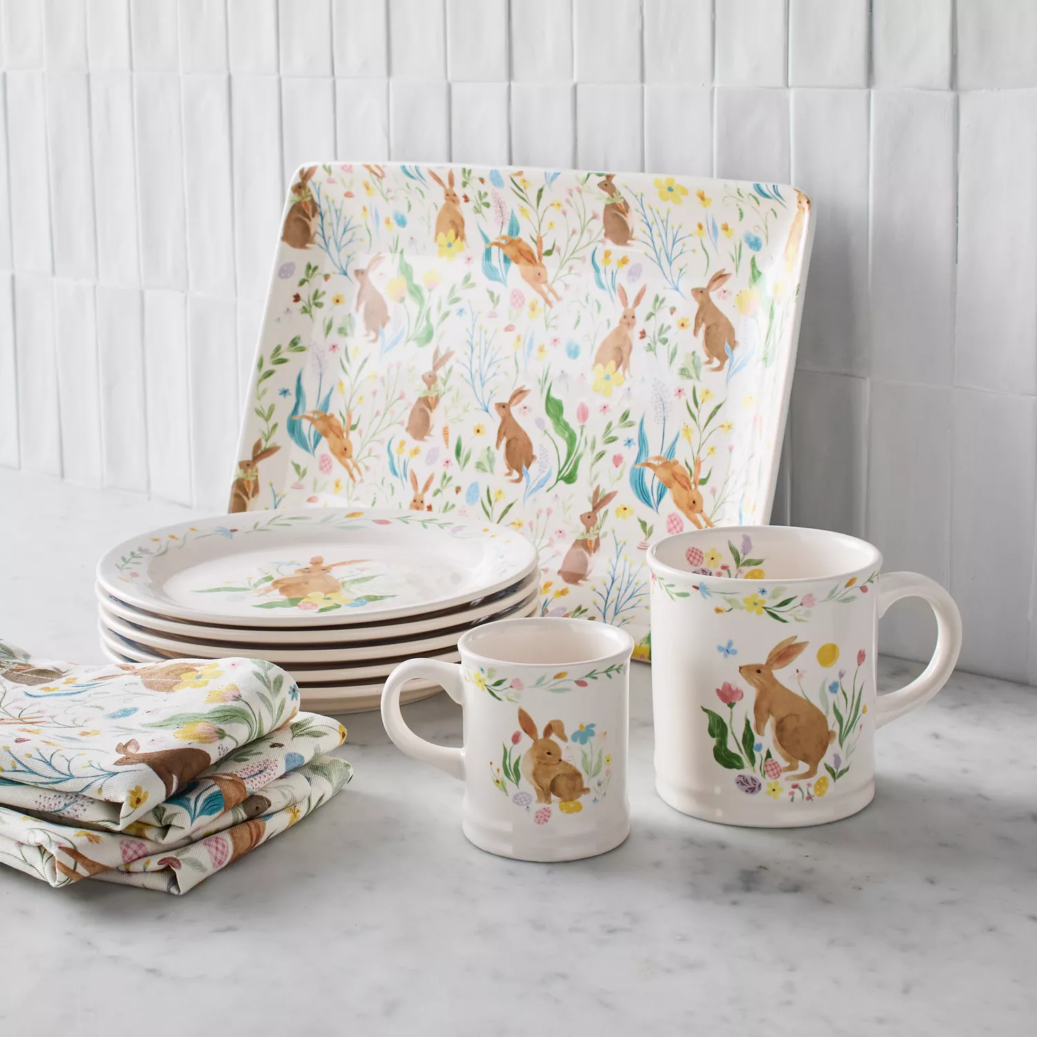 Easter dinnerware outlet set