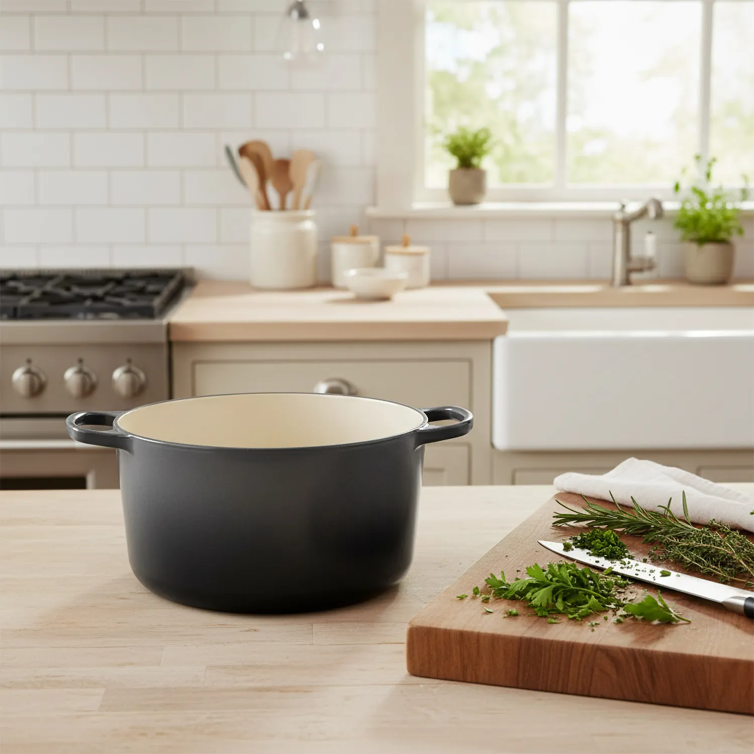 Le Creuset Signature Deep Round Dutch Oven, 6.5 qt.