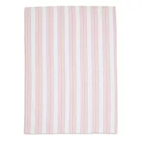Sur La Table Pink Striped Kitchen Towel, 28&#34; x 20&#34;
