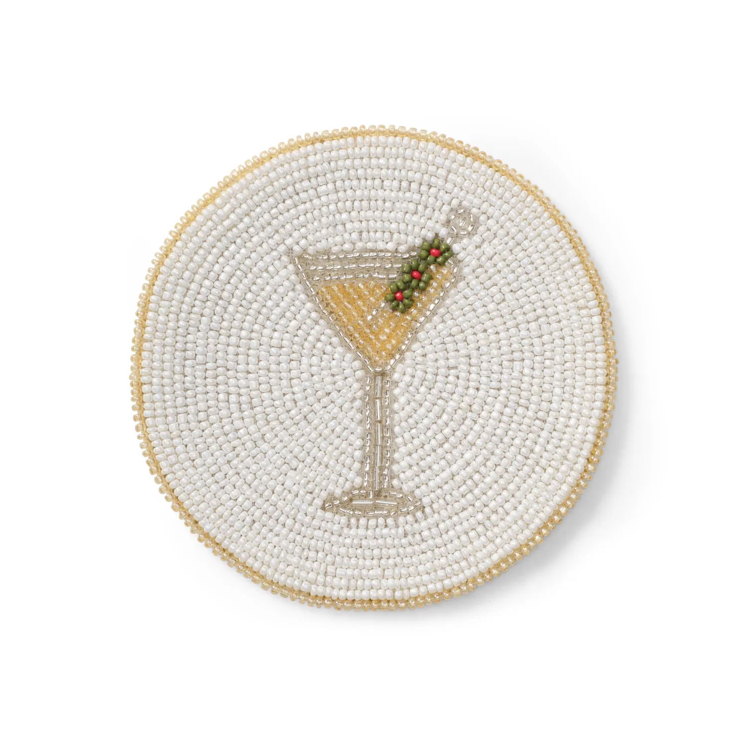 Sur La Table Beaded Cocktail Coasters, Set of 4