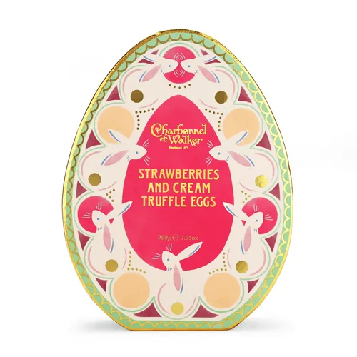 Charbonnel et Walker Strawberries & Cream Egg Shaped Truffles