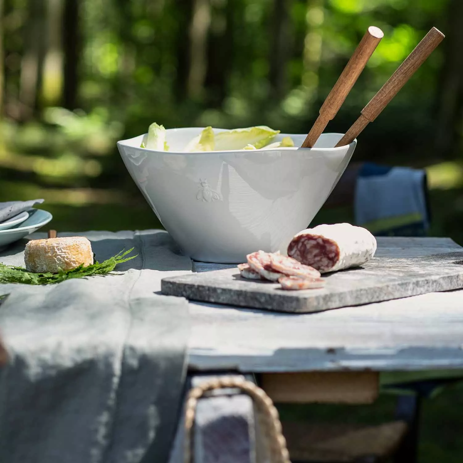 La Rochere Bee Ceramic Salad Serving Bowl