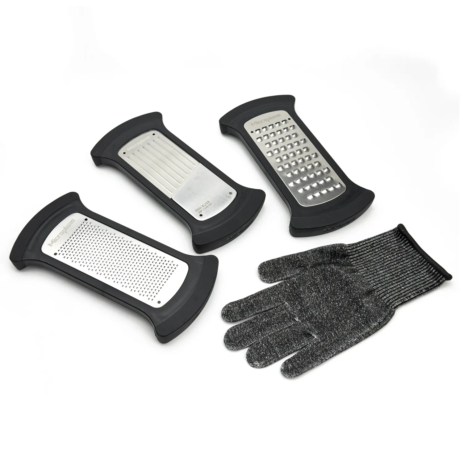 Sur la table Exclusive Microplane 4-Piece Bowl Grater Set