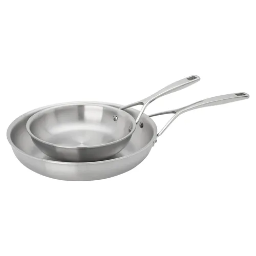 Demeyere Essential 5 Stainless Steel Skillet Set, 8" & 11"