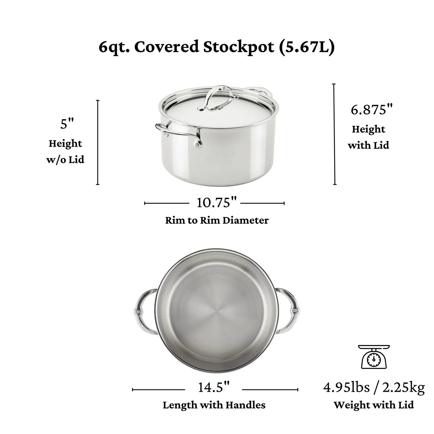 Hestan ProBond Luxe Stainless Steel Stockpot