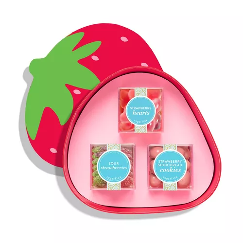 Sugarfina Strawberry Candy Bento Box, set of 3