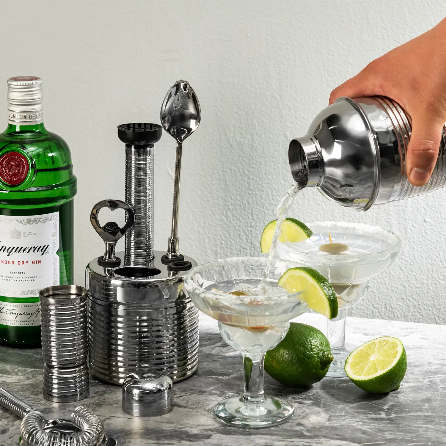 French Home Ribbed 7-Piece Bar Tool Set