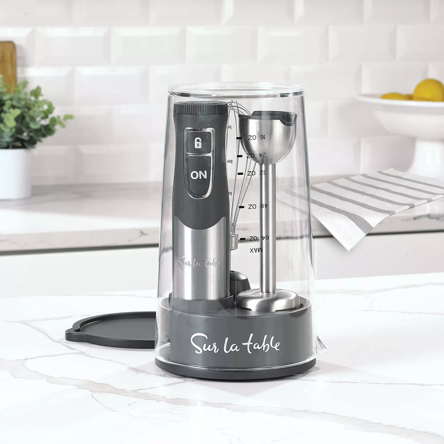Best Buy: Sur La Table Hand Blender with Whisk & Easy Storage