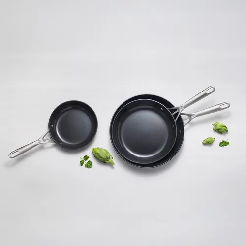 Zwilling Motion Hard-Anodized Nonstick Skillet Set, 8", 10", & 12"