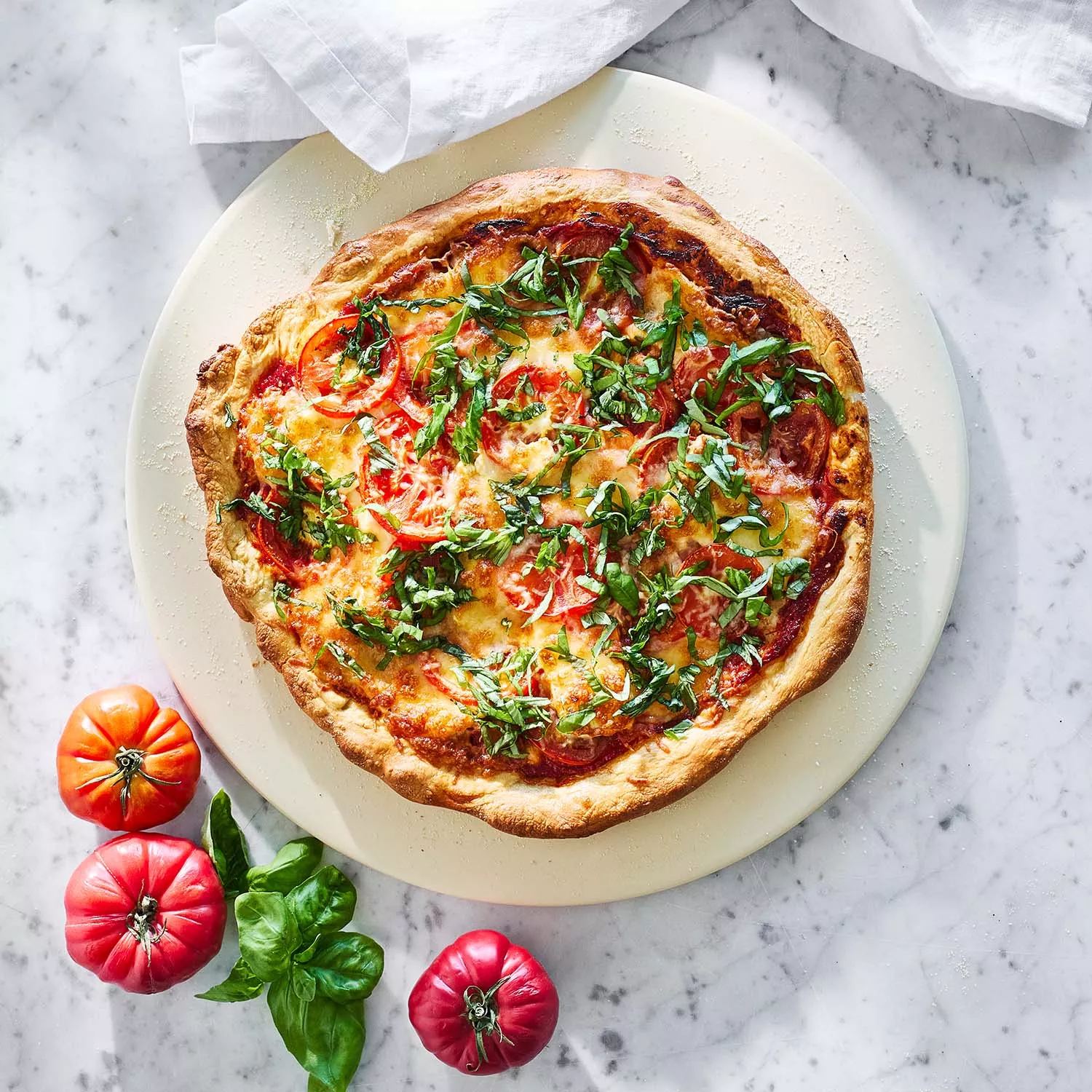 Sur La Table Round Glazed Cordierite Pizza Stone