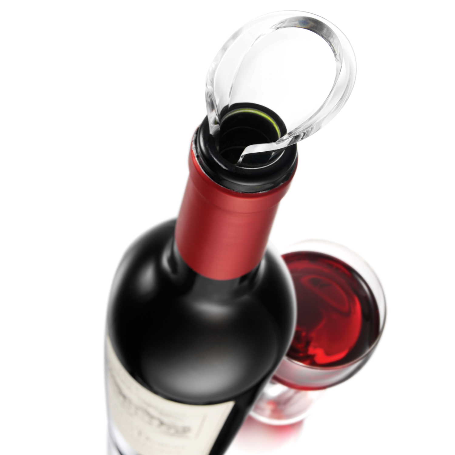 Vacu Vin® Crystal Wine Pourer, Set of 2