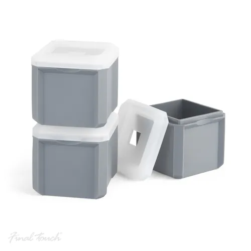Final Touch King Cube Ice Molds, Set of 3
