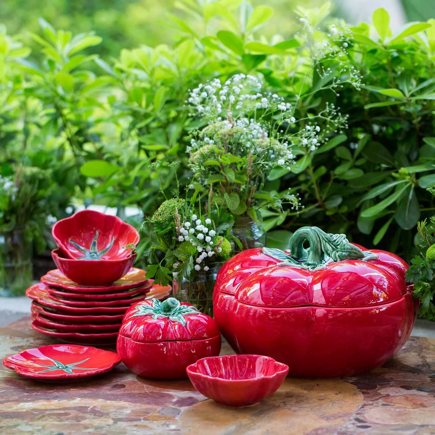 Bordallo Pinheiro Tomato Tureen, 150 oz.