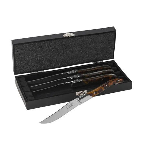 French Home Laguiole Steak Knives, Set of 4