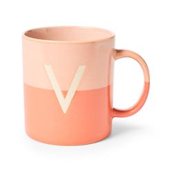 Sur La Table Color Block Monogram Mug, 15oz