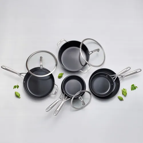 Zwilling Motion Hard-Anonized Ceramic Nonstick 10-Piece Cookware Set
