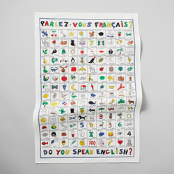 Sur La Table Parlez Vous Francais Kitchen Towel We love this adorable bilingual kitchen towel has quite a wide variety of vocabulary words