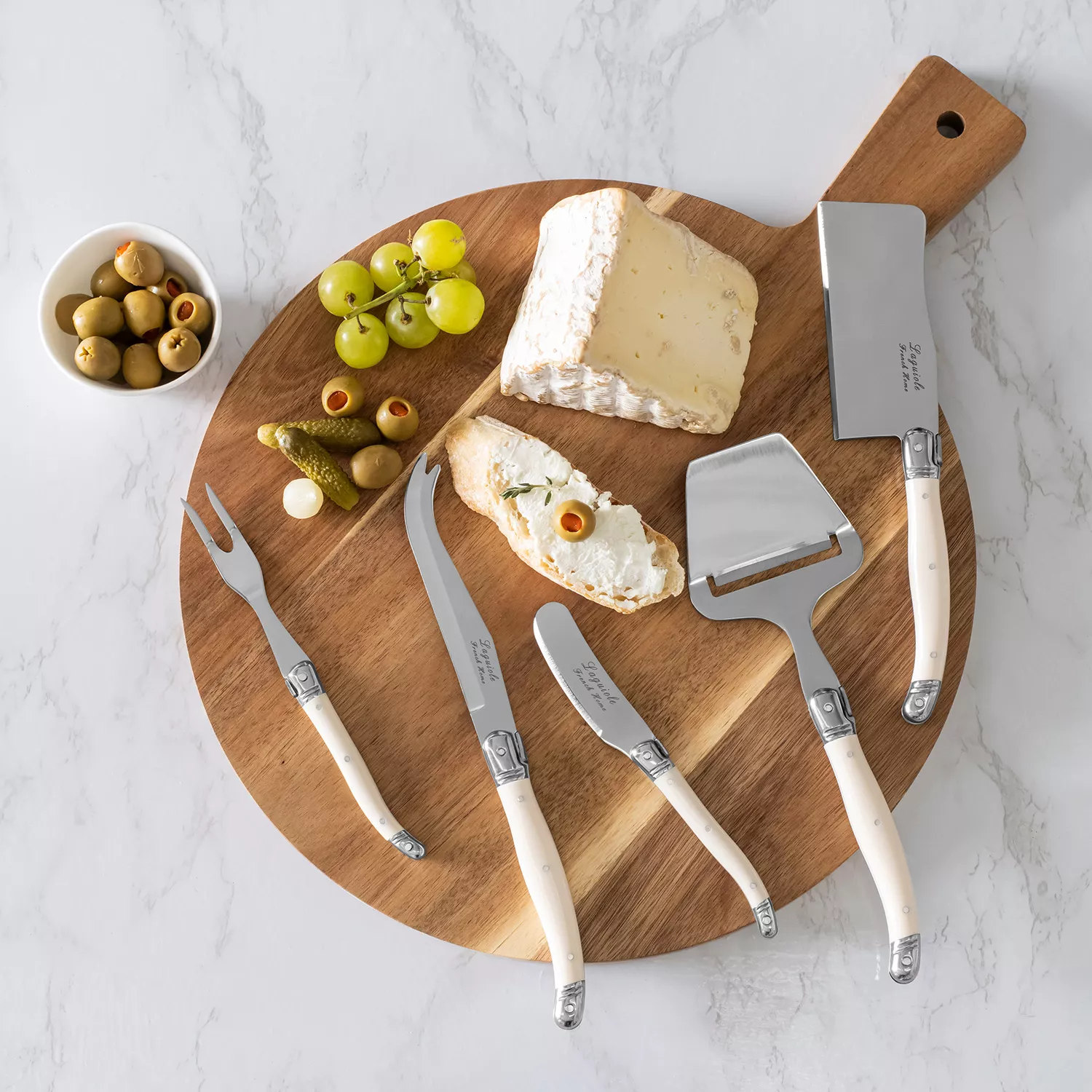  French Home Laguiole 5-Piece Cheese Knife Set