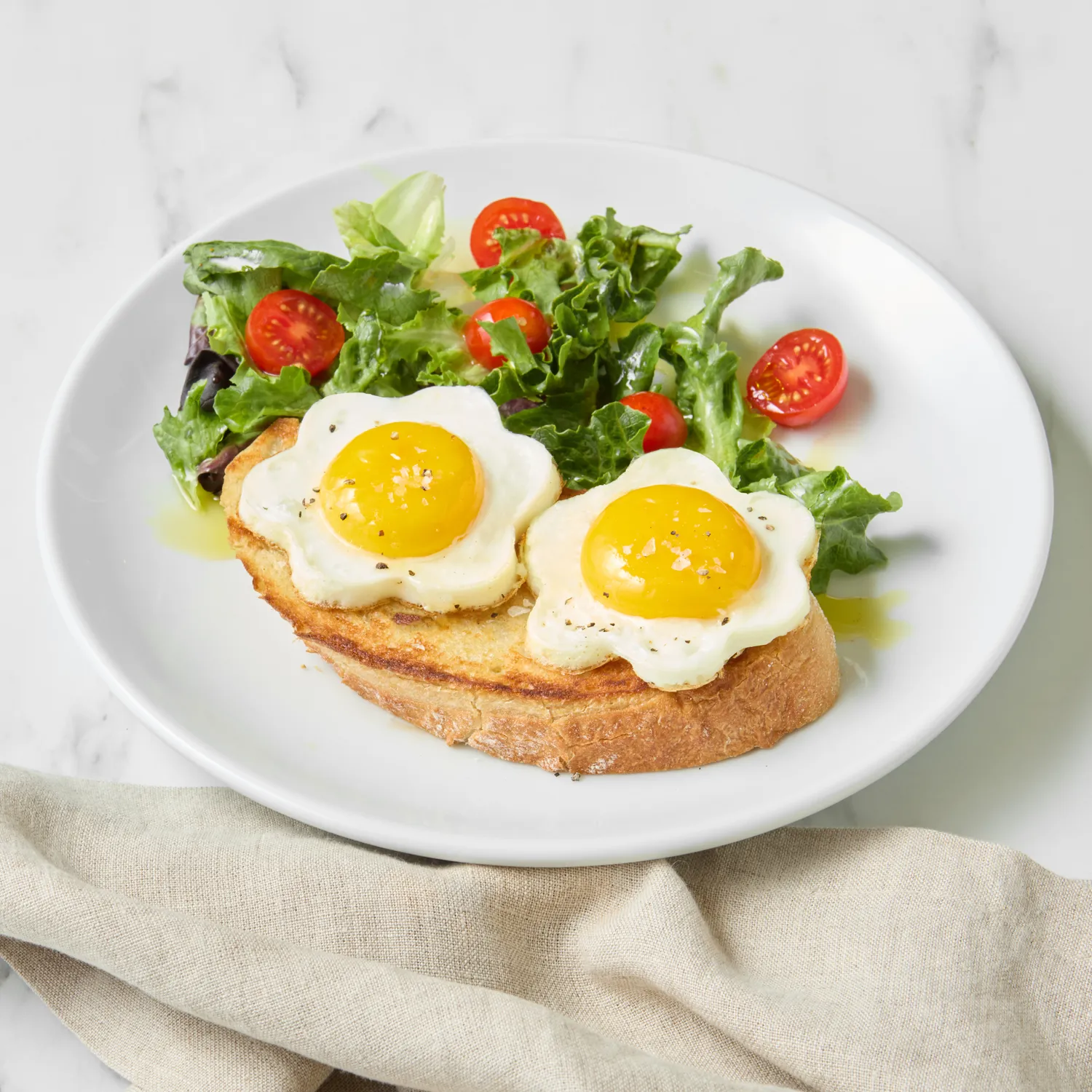 Sur La Table Nonstick Flower Egg Rings, Set of 2