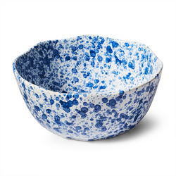 Sur La Table Blue Splatter Serving Bowl