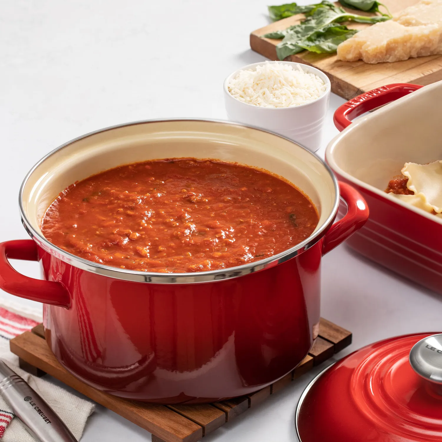Le Creuset Petite Enameled Steel Stockpot, 3.8 qt.