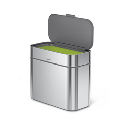 Simplehuman Compost Bin, 4 L Fits on the countertop nicely or I have the option to attach to my recycle bin