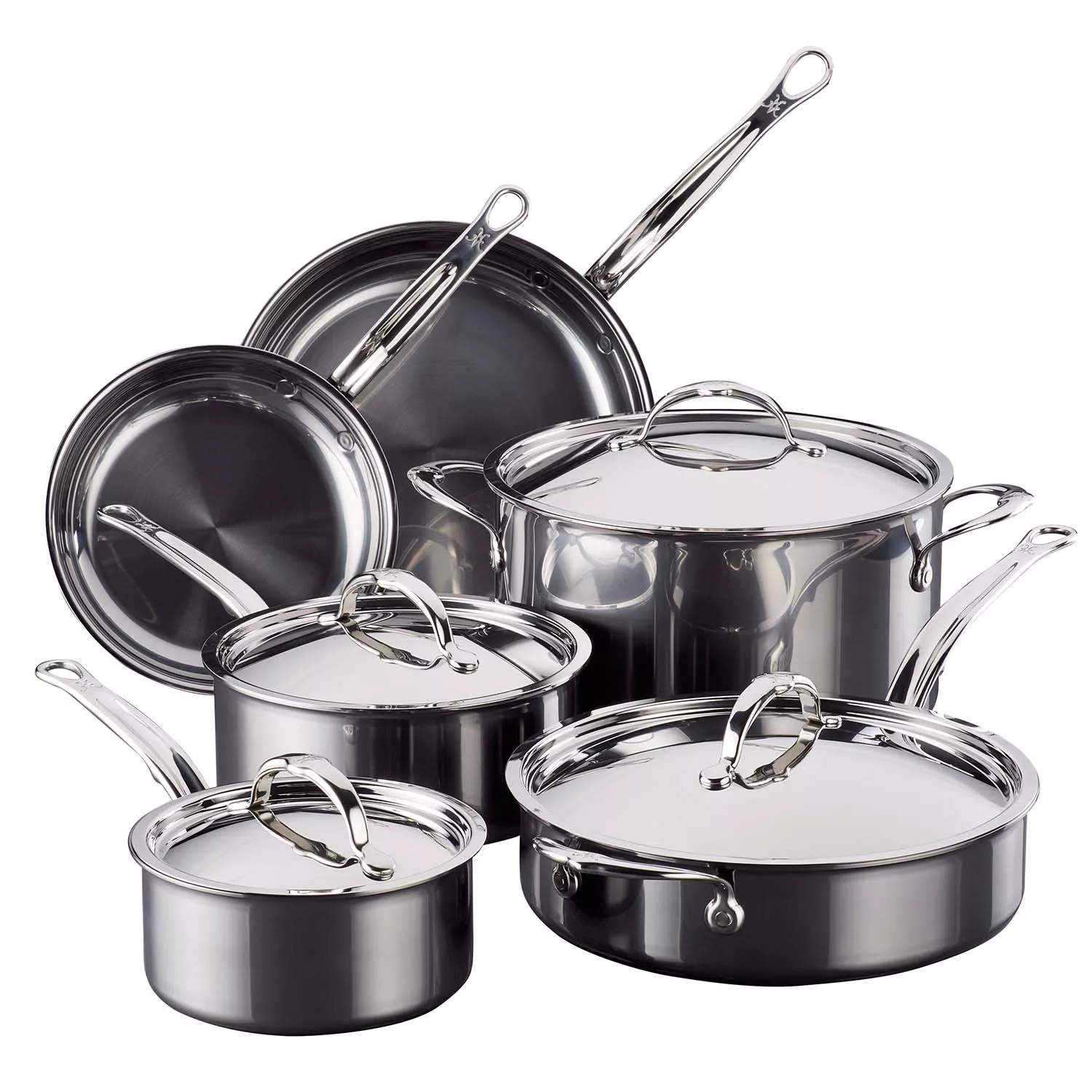 Hestan NanoBond Titanium Stainless Steel 10-Piece Cookware Set