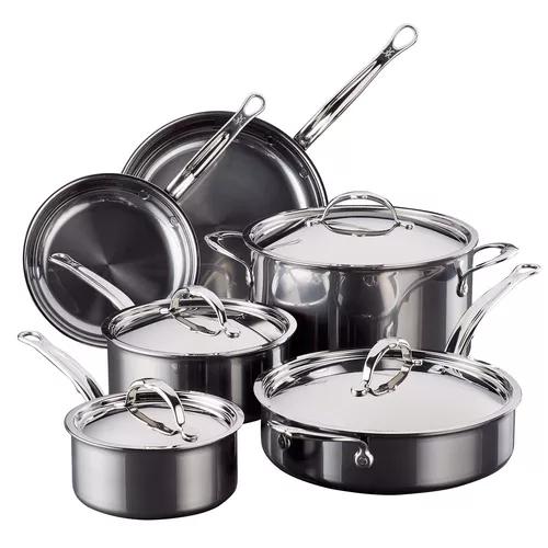 Hestan NanoBond Titanium Stainless Steel 10-Piece Cookware Set