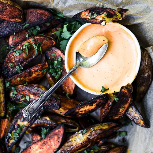 Wedge Fries with Chipotle Garlic Aioli