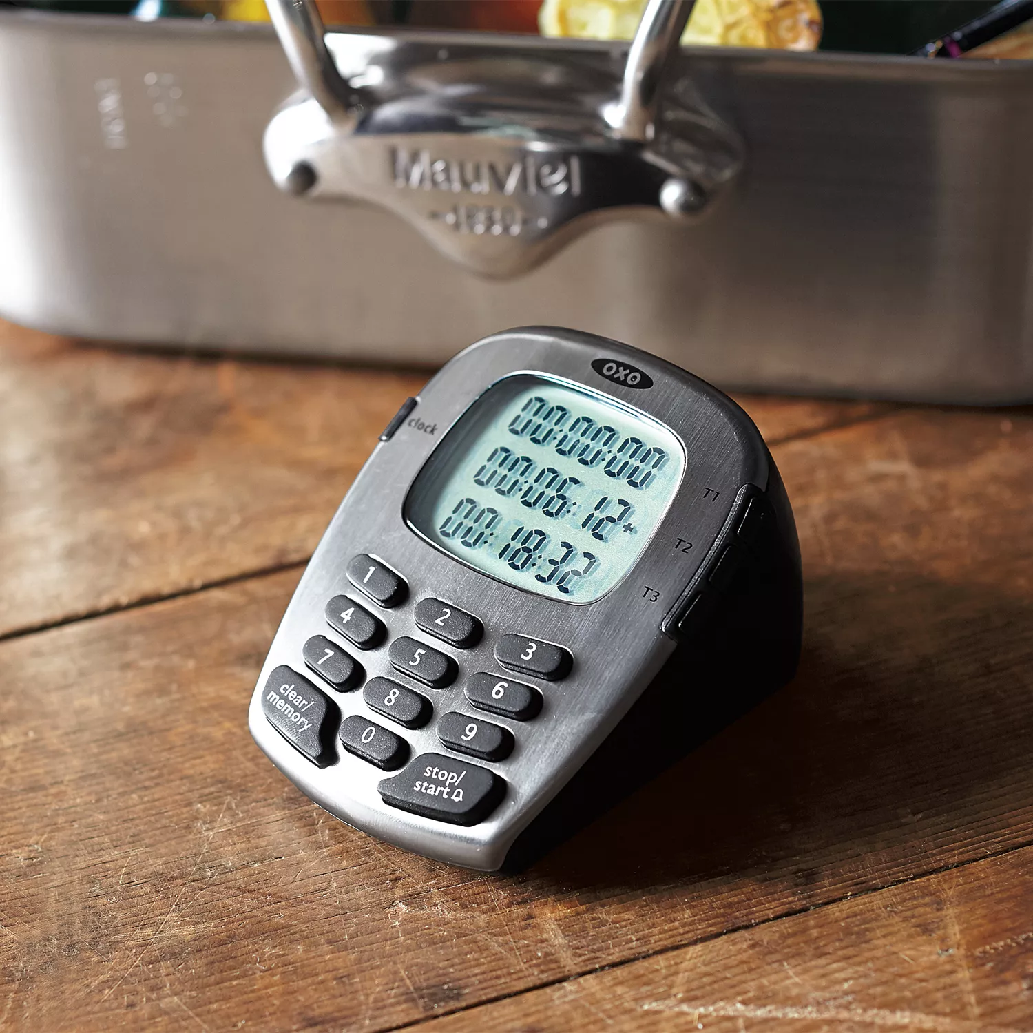  OXO Good Grips Digital Triple Kitchen Timer - Black: Home &  Kitchen