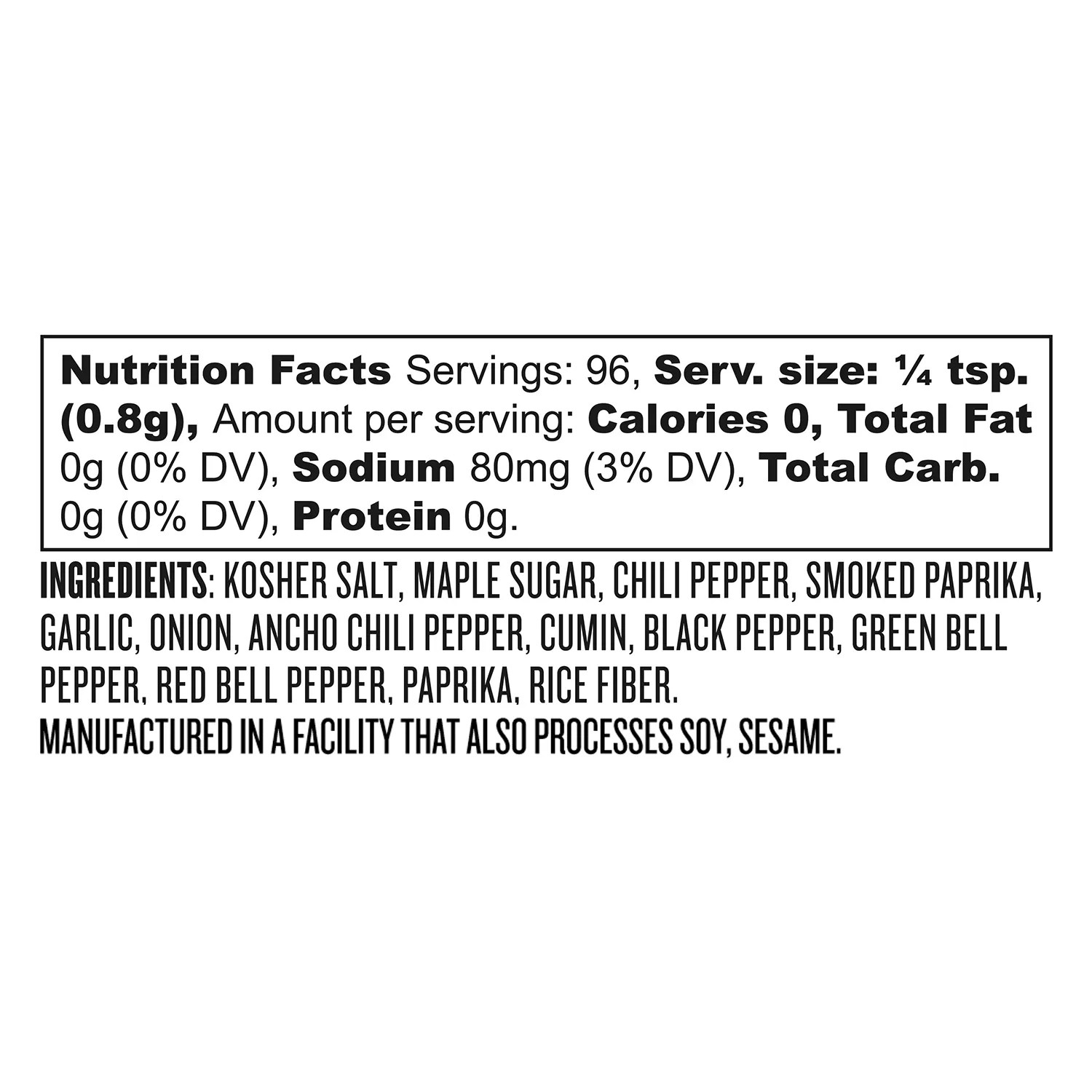 Sur La Table Maple Chili Seasoning Blend