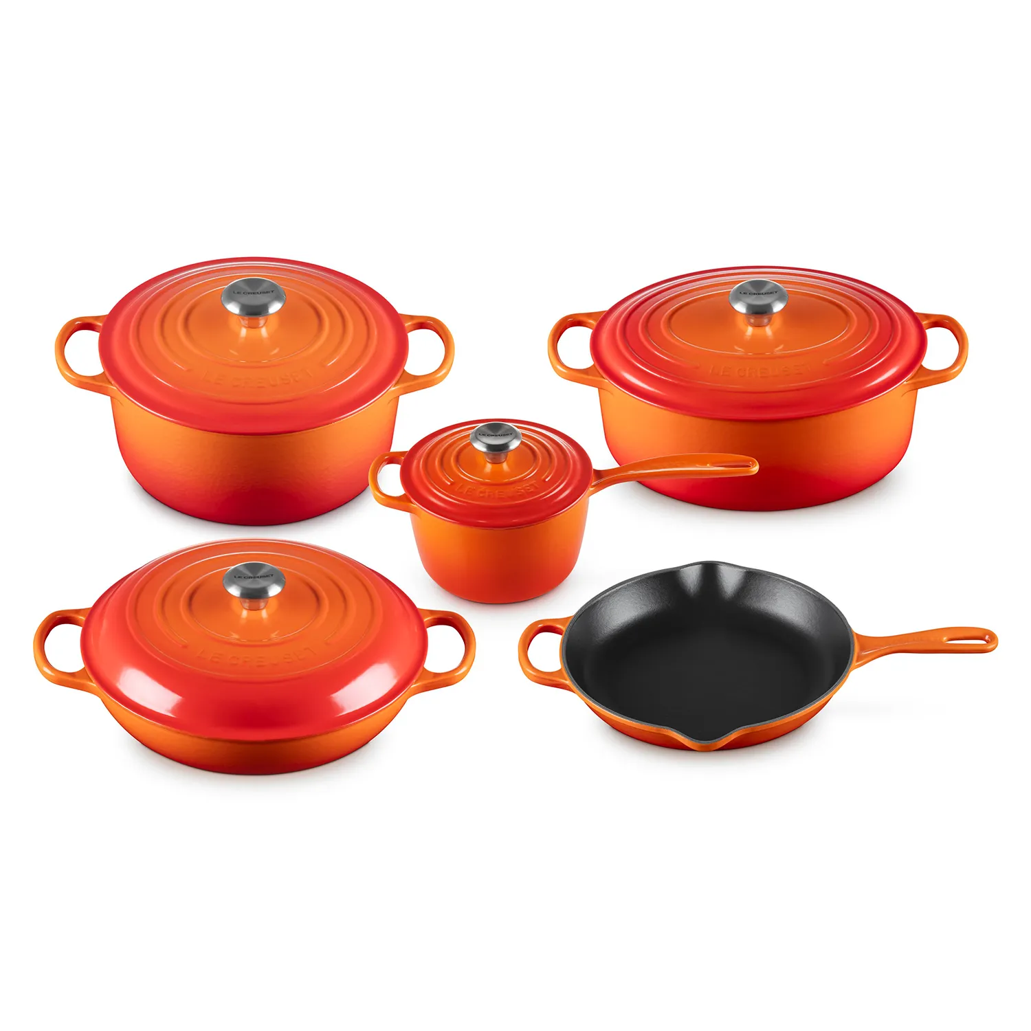 Le Creuset Signature 9-Piece Cookware Set