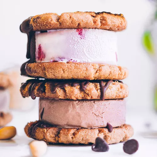 Peanut Butter Ice Cream Sandwiches