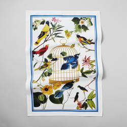 Sur La Table Birds Kitchen Towel Beautiful colors and fabric - the perfect gift for a bird lover!