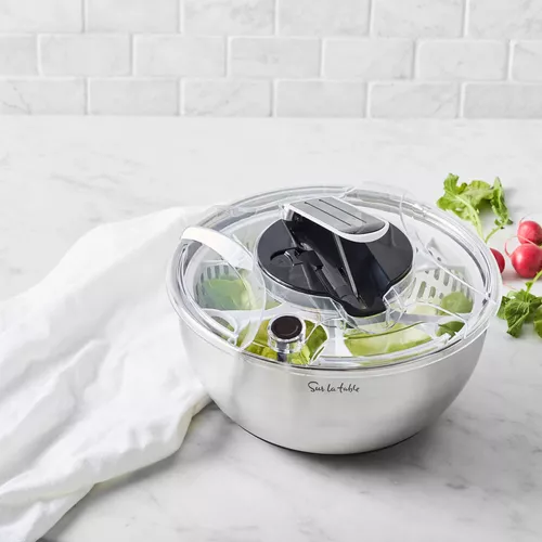 Sur La Table Stainless Steel Salad Spinner
