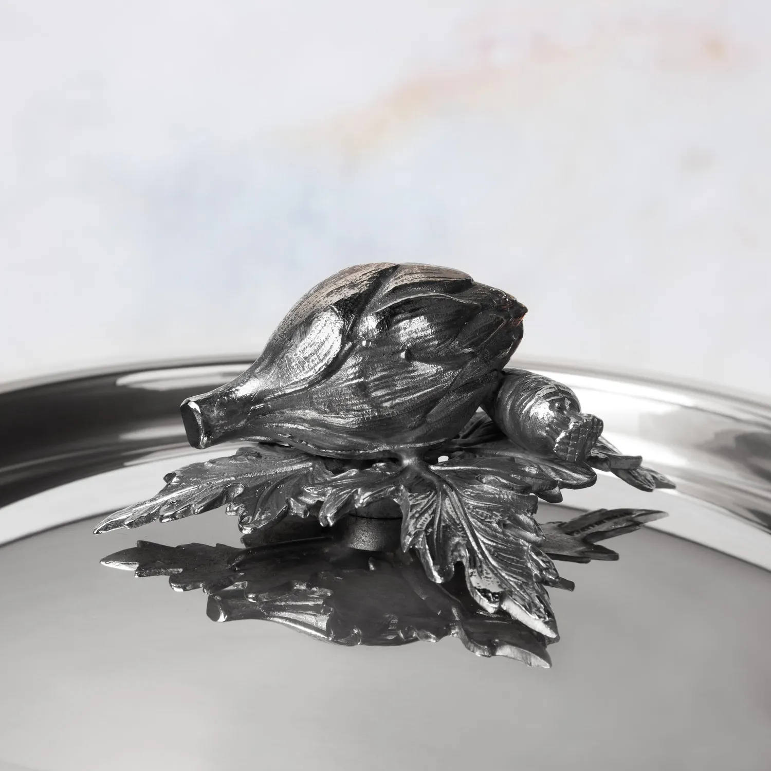 Ruffoni Opus Prima Hammered Stainless Steel Saucepan